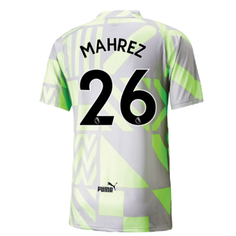 2022-2023 Man City Pre-Match Jersey (Grey Violet) (MAHREZ 26)