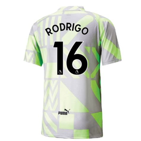 2022-2023 Man City Pre-Match Jersey (Grey Violet) (RODRIGO 16)