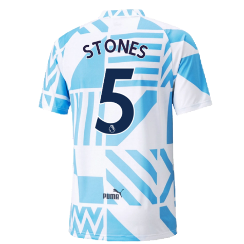 2022-2023 Man City Pre-Match Jersey (White) (STONES 5)