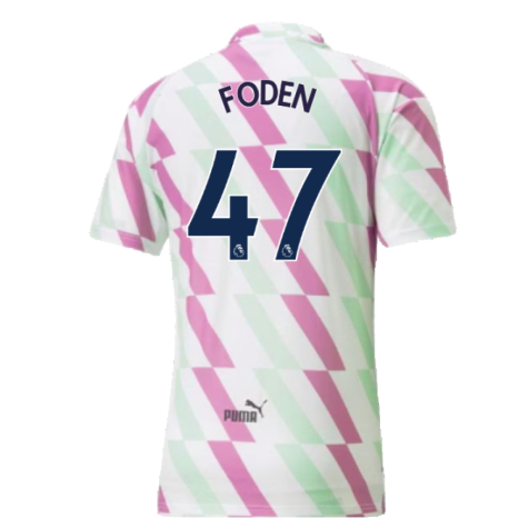 2022-2023 Man City Pre-Match Shirt (White) (FODEN 47)