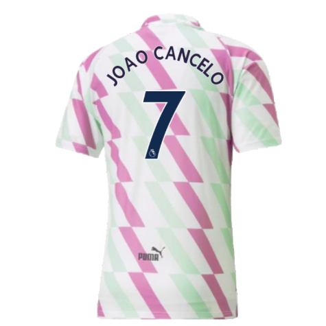 2022-2023 Man City Pre-Match Shirt (White) (JOAO CANCELO 7)