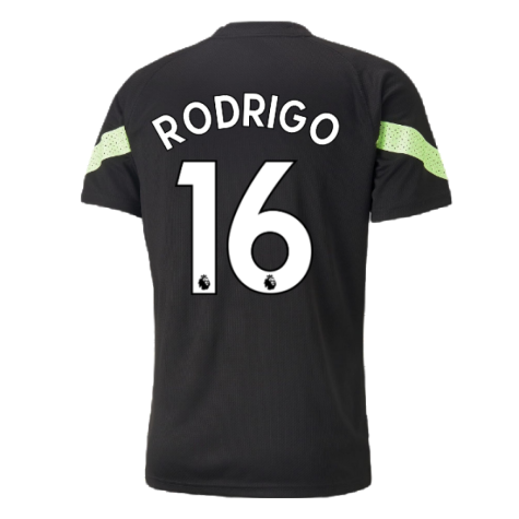 2022-2023 Man City PRO Training Jersey (Black) (RODRIGO 16)