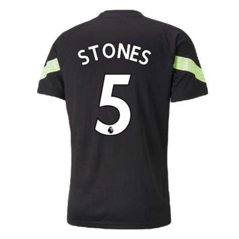 2022-2023 Man City PRO Training Jersey (Black) (STONES 5)