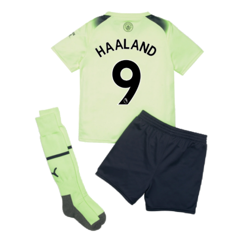 2022-2023 Man City Third Mini Kit (HAALAND 9)