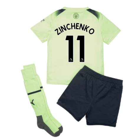 2022-2023 Man City Third Mini Kit (ZINCHENKO 11)