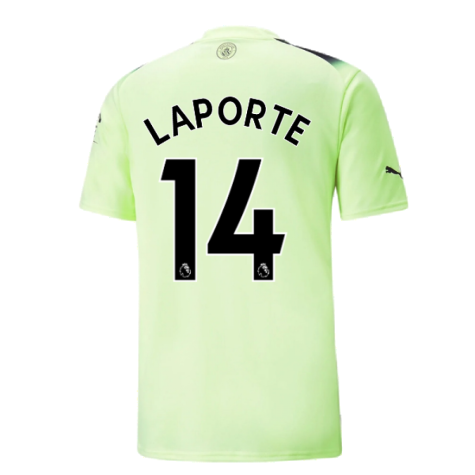 2022-2023 Man City Third Shirt (LAPORTE 14)