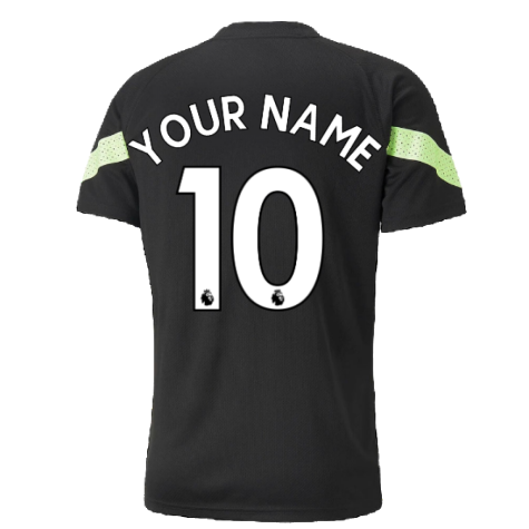 2022-2023 Man City Training Jersey (Black) (Your Name)