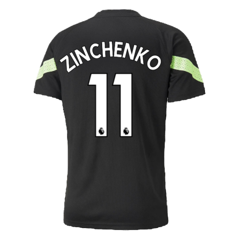 2022-2023 Man City Training Jersey (Black) (ZINCHENKO 11)