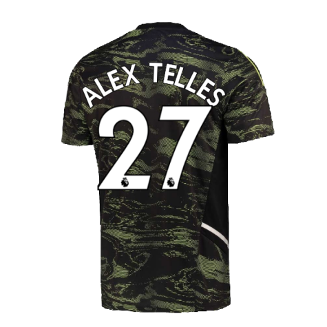 2022-2023 Man Utd EU Training Jersey (Solar Slime) (ALEX TELLES 27)