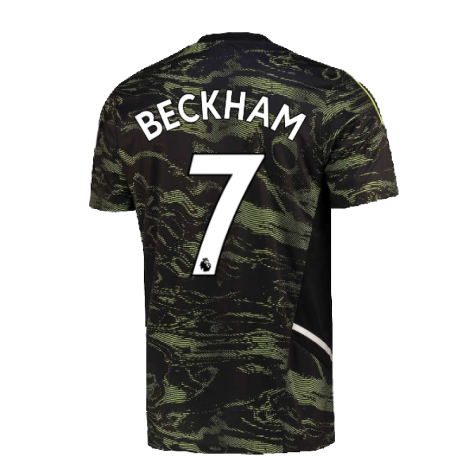 2022-2023 Man Utd EU Training Jersey (Solar Slime) (BECKHAM 7)