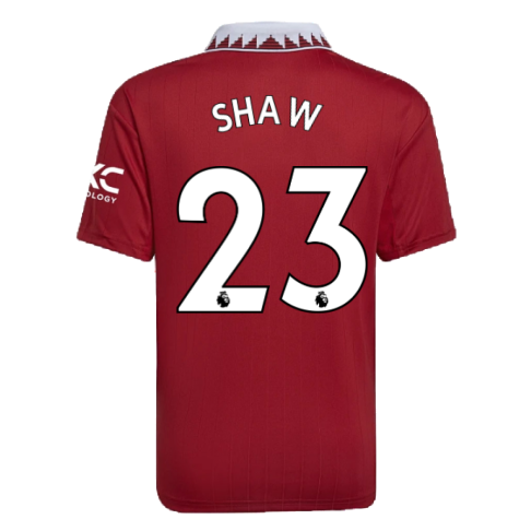 2022-2023 Man Utd Home Shirt (Kids) (SHAW 23)