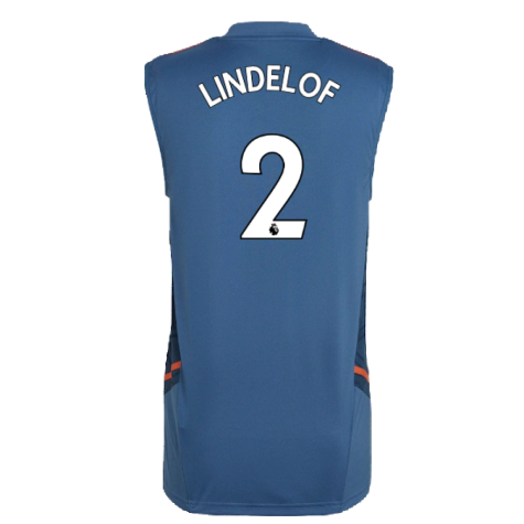 2022-2023 Man Utd Sleeveless Jersey (Blue) (LINDELOF 2)