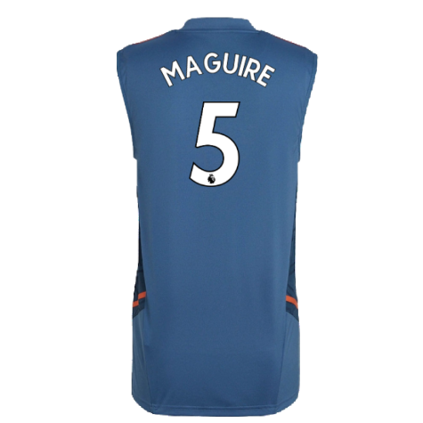 2022-2023 Man Utd Sleeveless Jersey (Blue) (MAGUIRE 5)