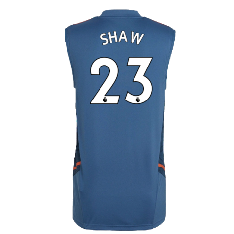 2022-2023 Man Utd Sleeveless Jersey (Blue) (SHAW 23)