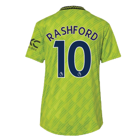 2022-2023 Man Utd Third Shirt (Ladies) (RASHFORD 10)