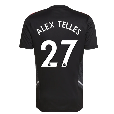 2022-2023 Man Utd Training Shirt (Black) (ALEX TELLES 27)