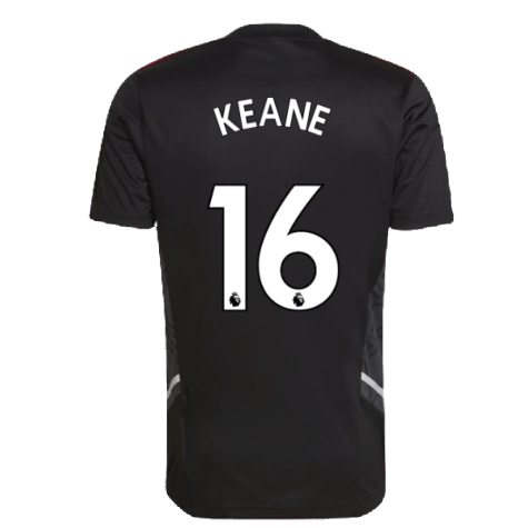 2022-2023 Man Utd Training Shirt (Black) (KEANE 16)