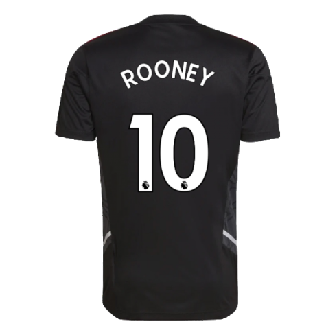 2022-2023 Man Utd Training Shirt (Black) (ROONEY 10)