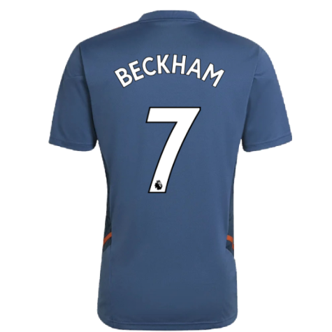 2022-2023 Man Utd Training Shirt (Blue) (BECKHAM 7)