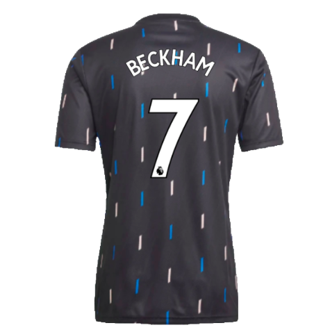 2022-2023 Manchester United Pre-Match Jersey (Black) (BECKHAM 7)