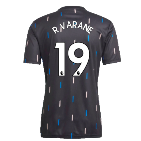 2022-2023 Manchester United Pre-Match Jersey (Black) (R VARANE 19)