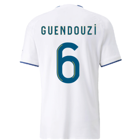 2022-2023 Marseille Authentic Home Shirt (GUENDOUZI 6)