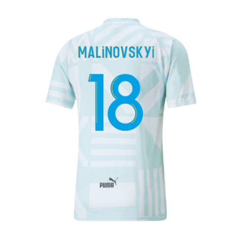 2022-2023 Marseille Pre-Match Jersey (Blue) (Malinovskyi 18)