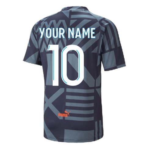 2022-2023 Marseille Pre-Match Jersey (French Night) (Your Name)