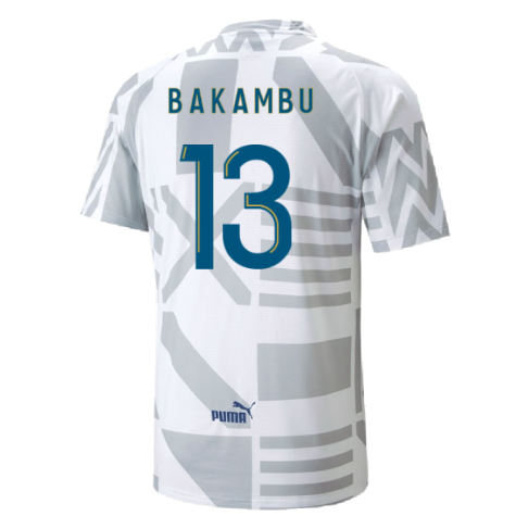 2022-2023 Marseille Pre-Match Jersey (White) (BAKAMBU 13)