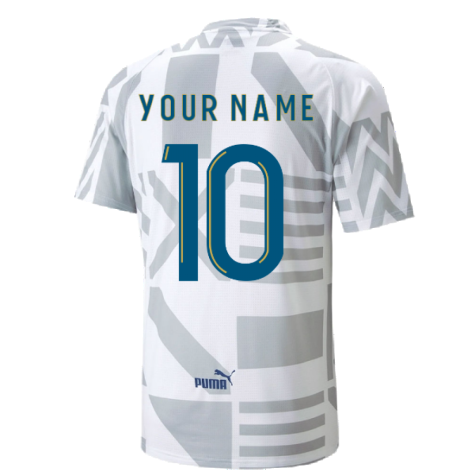 2022-2023 Marseille Pre-Match Jersey (White) (Your Name)