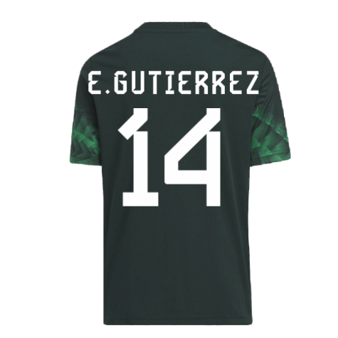 2022-2023 Mexico Pre-Match Shirt (Green) - Kids (E.GUTIERREZ 14)