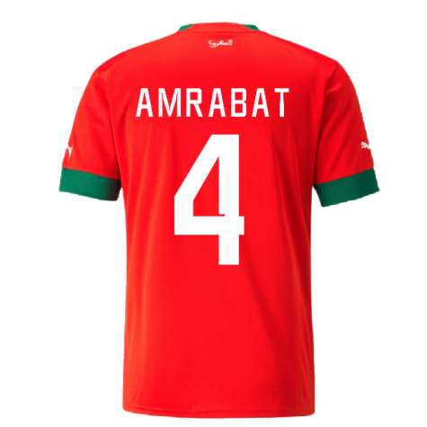 2022-2023 Morocco Home Shirt (AMRABAT 4)