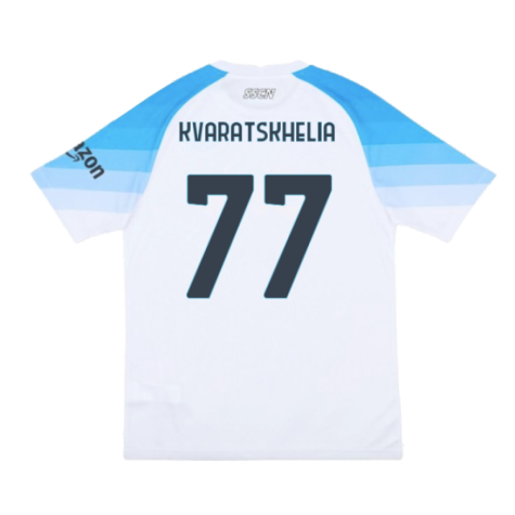 2022-2023 Napoli Authentic Away Shirt (Kvaratskhelia 77)