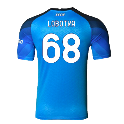 2022-2023 Napoli Home Authentic Shirt (Lobotka 68)