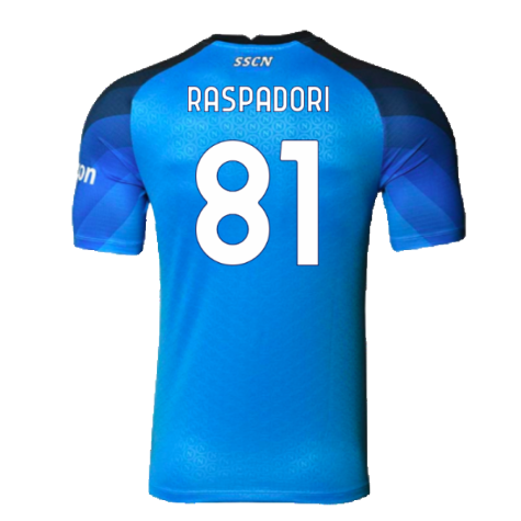 2022-2023 Napoli Home Authentic Shirt (Raspadori 81)