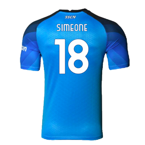 2022-2023 Napoli Home Authentic Shirt (Simeone 18)