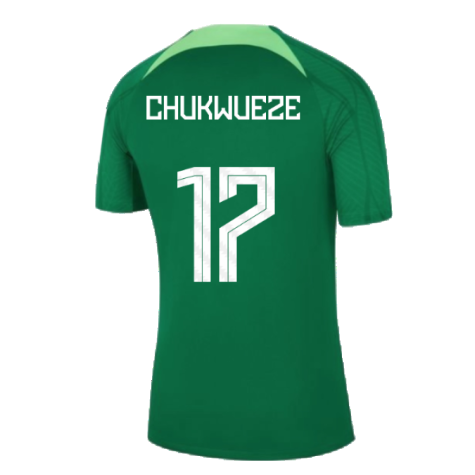 2022-2023 Nigeria Dri-Fit Training Shirt (Green) (CHUKWUEZE 17)