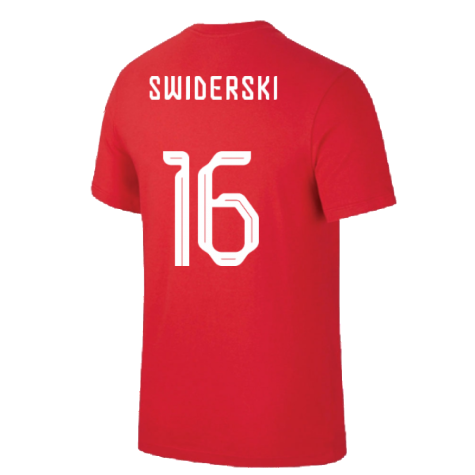 2022-2023 Poland World Cup Crest Tee (Red) (Swiderski 16)