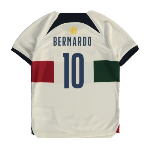 2022-2023 Portugal Away Little Boys Mini Kit (Bernardo 10)