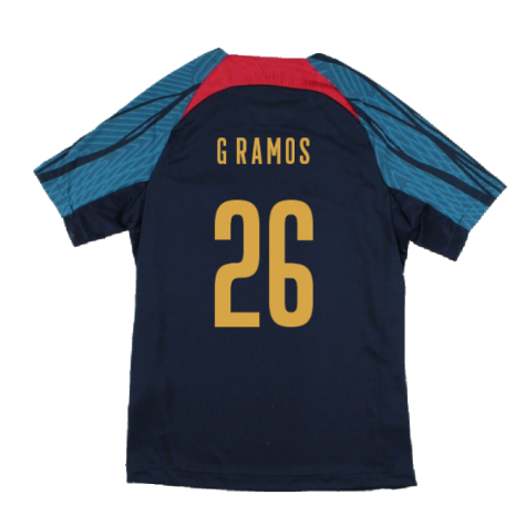 2022-2023 Portugal Dri-Fit Training Shirt (Navy) (G Ramos 26)