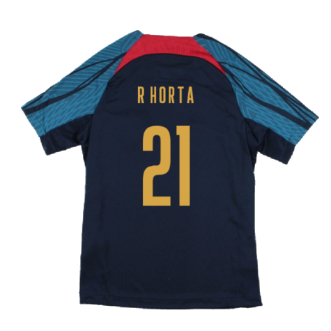 2022-2023 Portugal Dri-Fit Training Shirt (Navy) (R Horta 21)