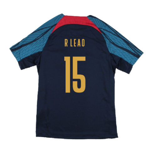 2022-2023 Portugal Dri-Fit Training Shirt (Navy) (R Leao 15)