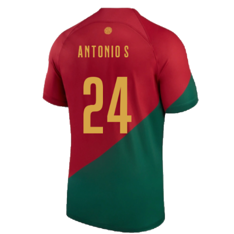 2022-2023 Portugal Home Shirt (Kids) (Antonio S 24)