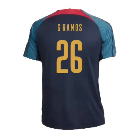 2022-2023 Portugal Strike Training Shirt (Navy) (G Ramos 26)