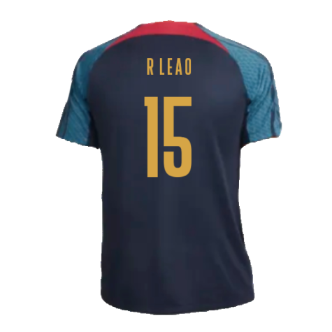 2022-2023 Portugal Strike Training Shirt (Navy) (R Leao 15)