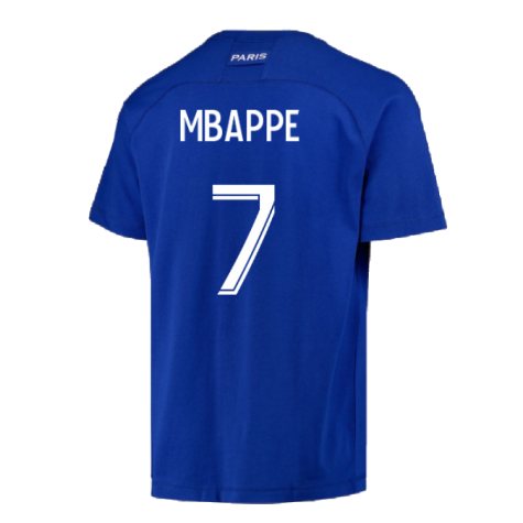 2022-2023 PSG CL Training Shirt (Blue) (MBAPPE 7)