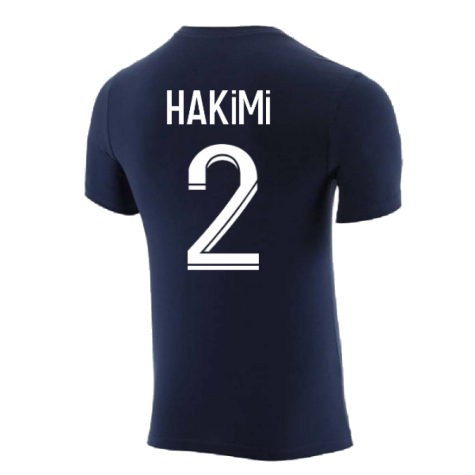 2022-2023 PSG Crest Tee (Navy) (HAKIMI 2)