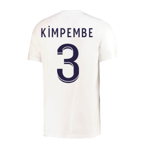 2022-2023 PSG Crest Tee (White) (KIMPEMBE 3)