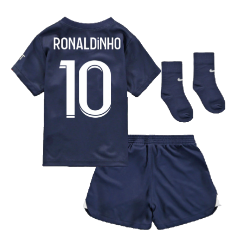 2022-2023 PSG Infants Home Kit (RONALDINHO 10)