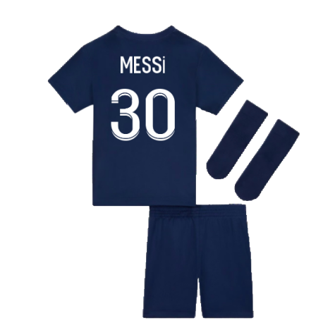 2022-2023 PSG Little Boys Home Kit (MESSI 30)